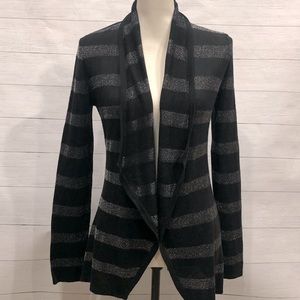 White House Black Market Cardigan Black/Silver Women’s Small